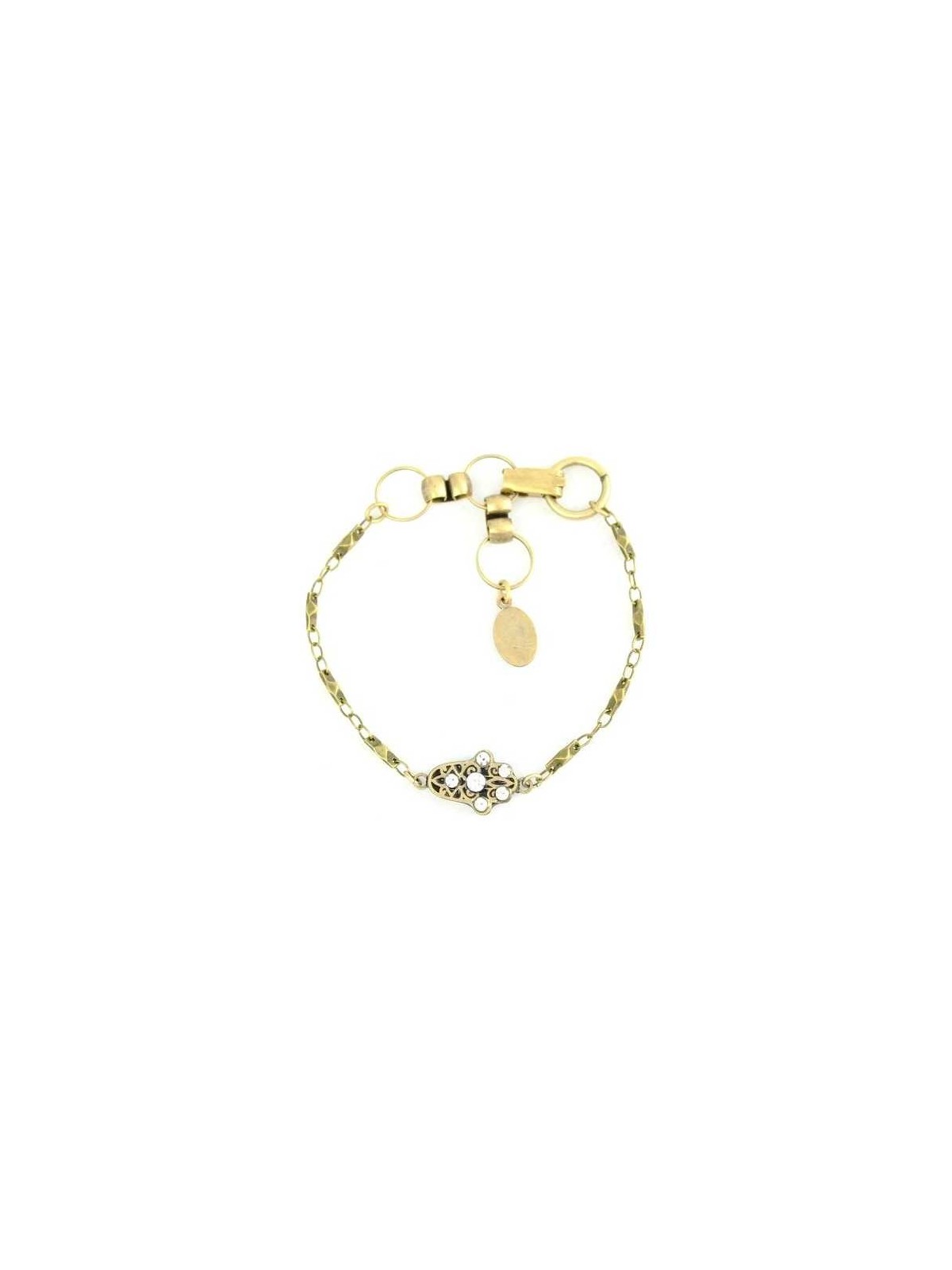 Crystal Adorned Hamsa Bracelet | Jewelry | Judaica